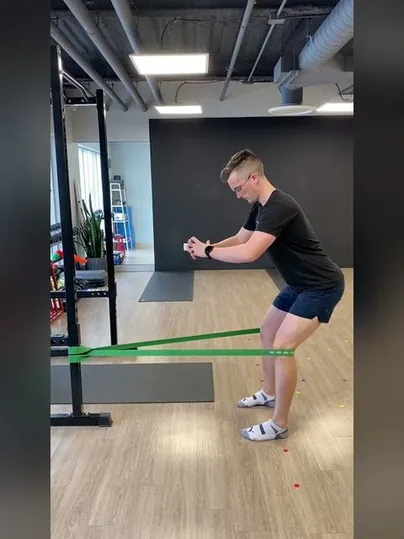 Spanish Squat exercise demonstration
