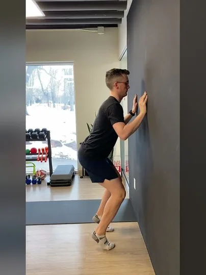 Heel Raise - Knee Bent - Soleus Focus exercise demonstration