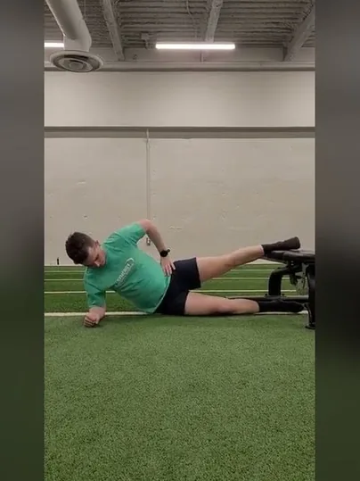 Copenhagen Side Plank Raises exercise demonstration