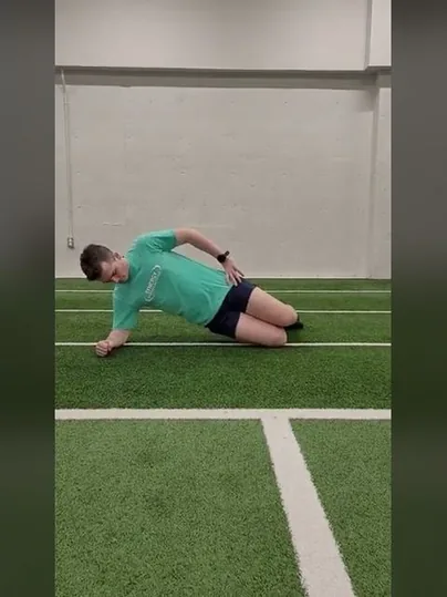 Modified Side Plank exercise demonstration