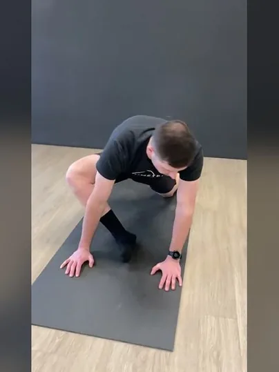 Mid Pigeon exercise demonstration