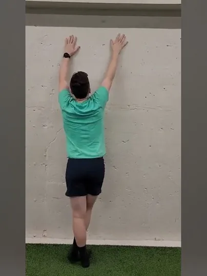 Side Bend Stretch Against Wall exercise demonstration