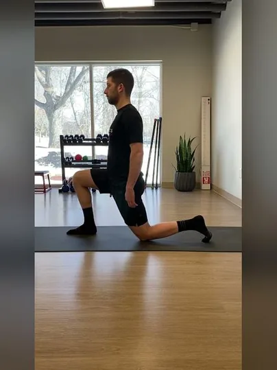 Hip Flexor Stretch - Kneeling exercise demonstration