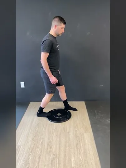 Calf Stretch Knee Bent exercise demonstration