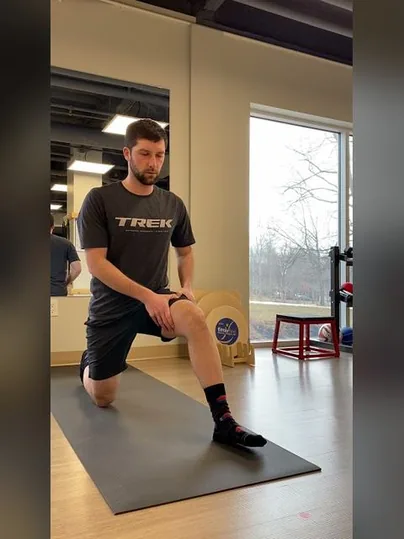 Kneeling Hamstring Sweeps exercise demonstration