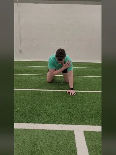 Modified Shoulder Taps exercise demonstration