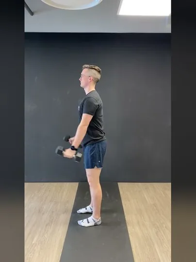 Shoulder Forward and Lateral Raises exercise demonstration