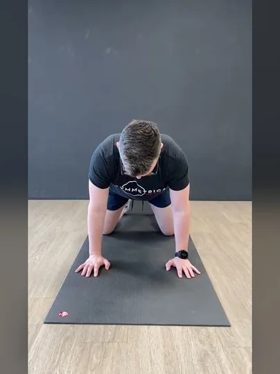 Quadruped Rocking Wrist Extension exercise demonstration