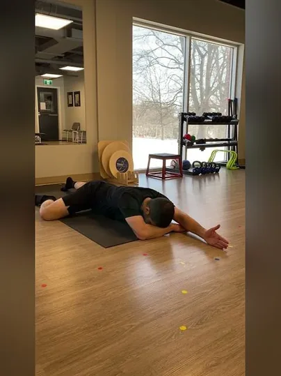 Self Soft Tissue - Pec exercise demonstration