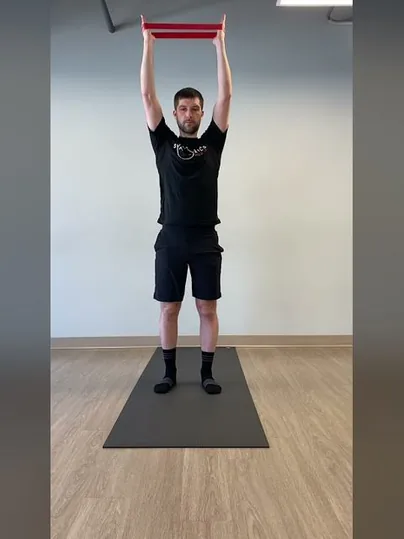Shoulder Press with External Rotation Spiders exercise demonstration