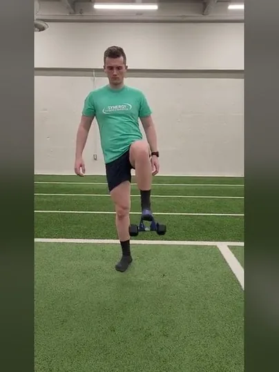 Standing Weighted Hip Raises exercise demonstration