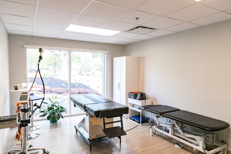 Treatment room with natural light